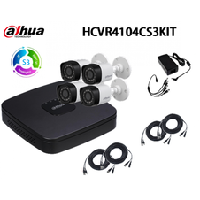 KIT DVR DAHUA 4 CANALES 1080p