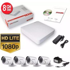 KIT DVR HIKVISION 8 CANALES 1080p